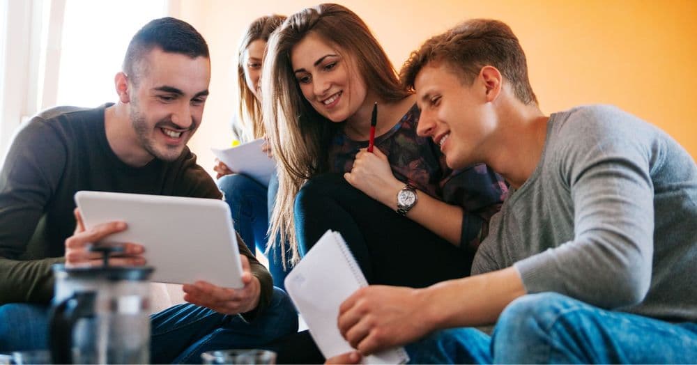 Students preparing for Linguaskill - the accurate English test with fast results