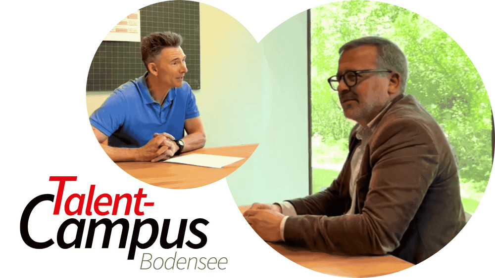 English teacher John Robinson, department head Oliver Suter - alent-Campus Bodensee